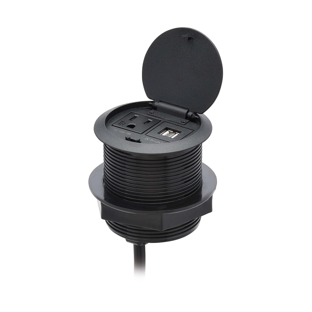 Desktop Power Grommet with USB Charging