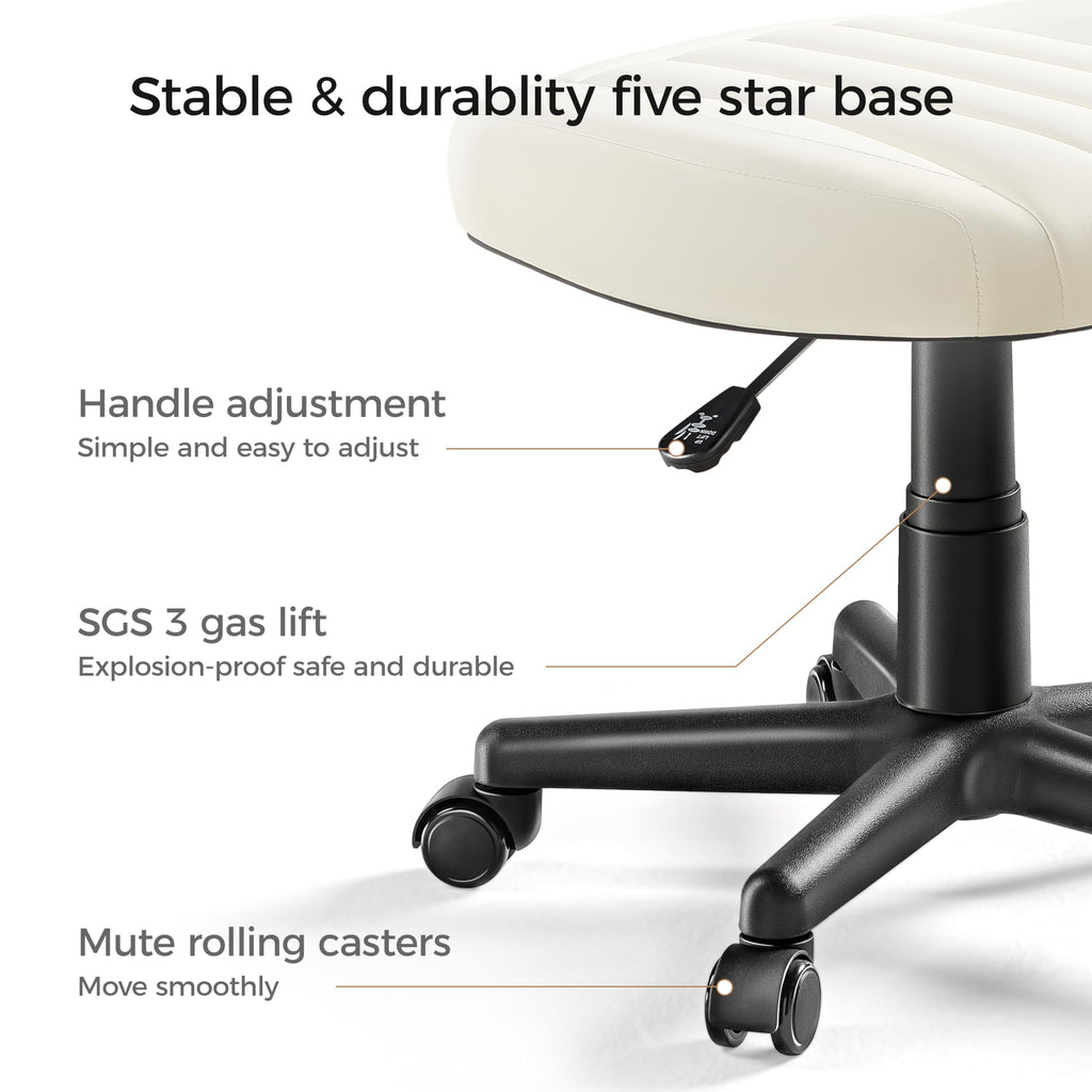 Adjustable Rolling Swivel Stool