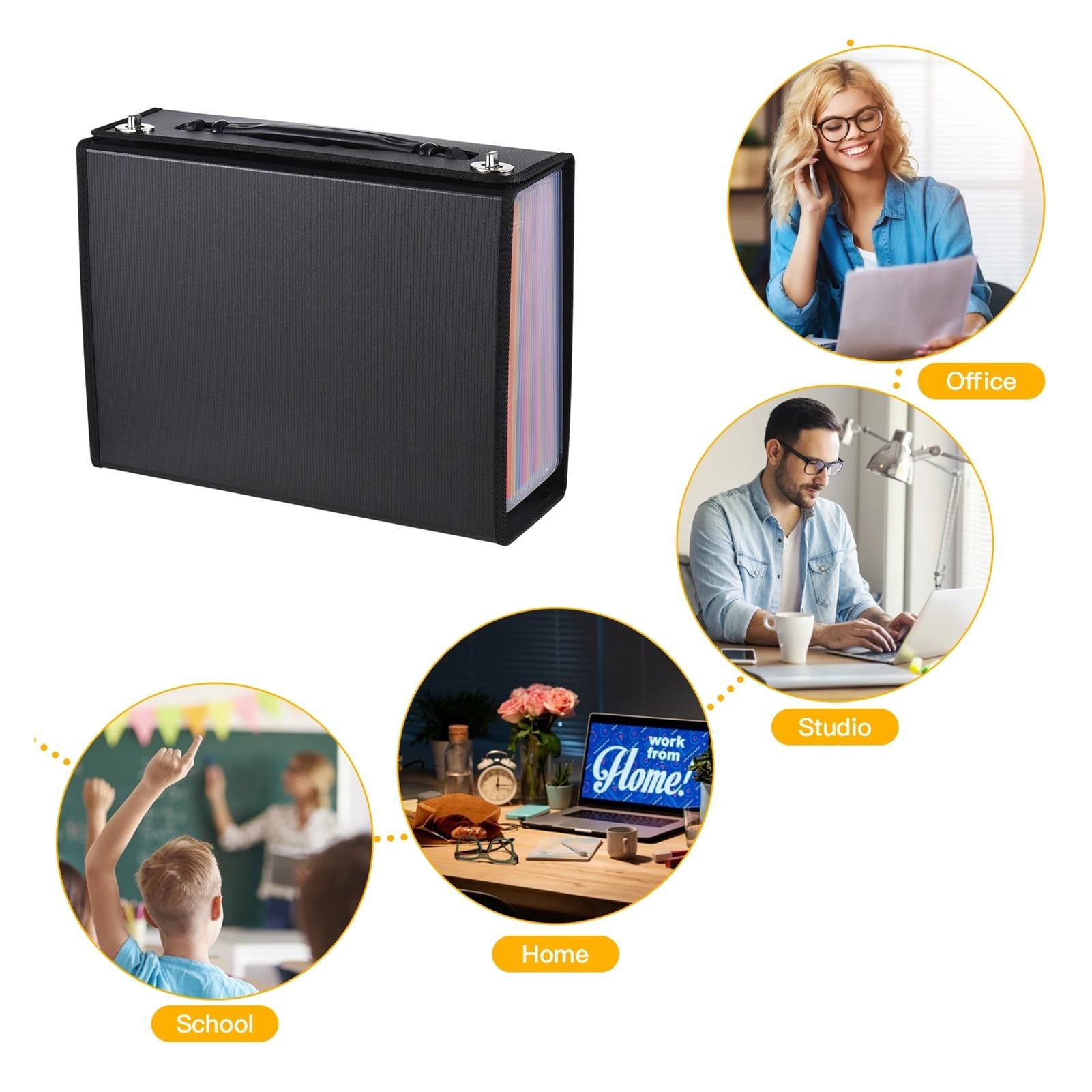 24-Pocket Expanding File Organizer
