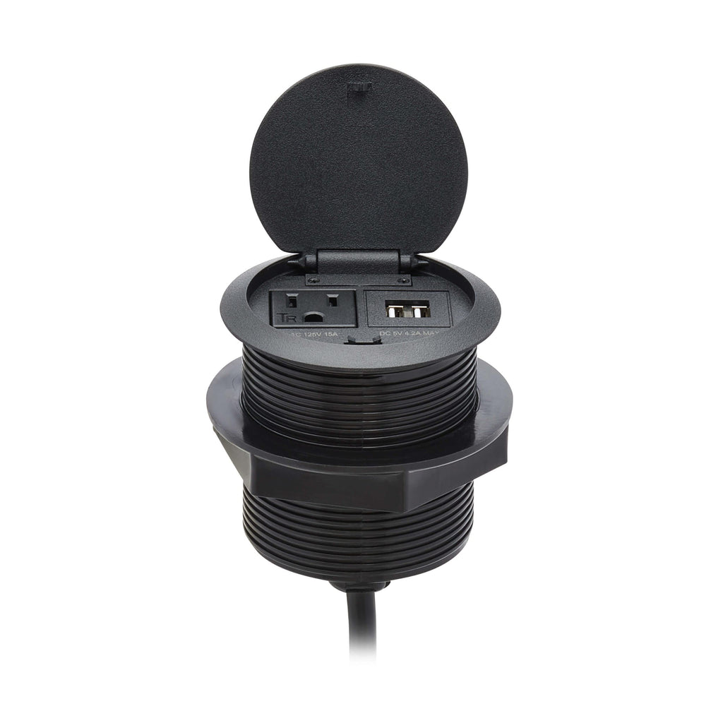 Desktop Power Grommet with USB Charging