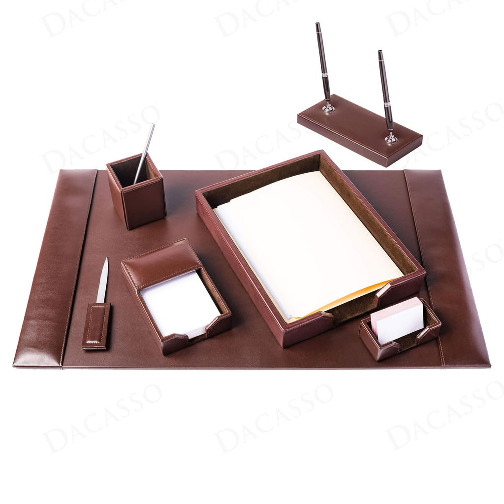 Dacasso Bonded Leather Desk Set