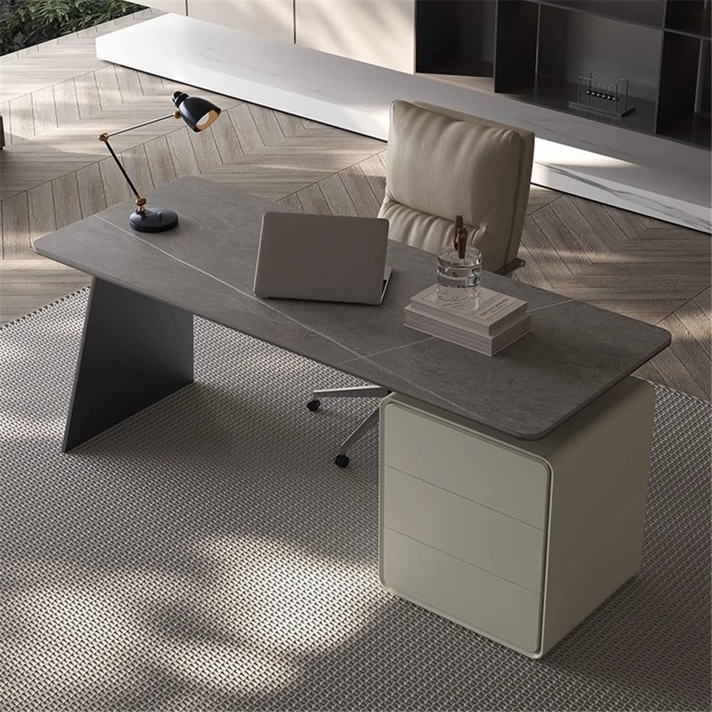 Home Office Desk with File Cabinet