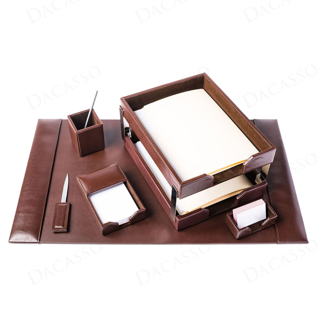 Dacasso Bonded Leather Desk Set