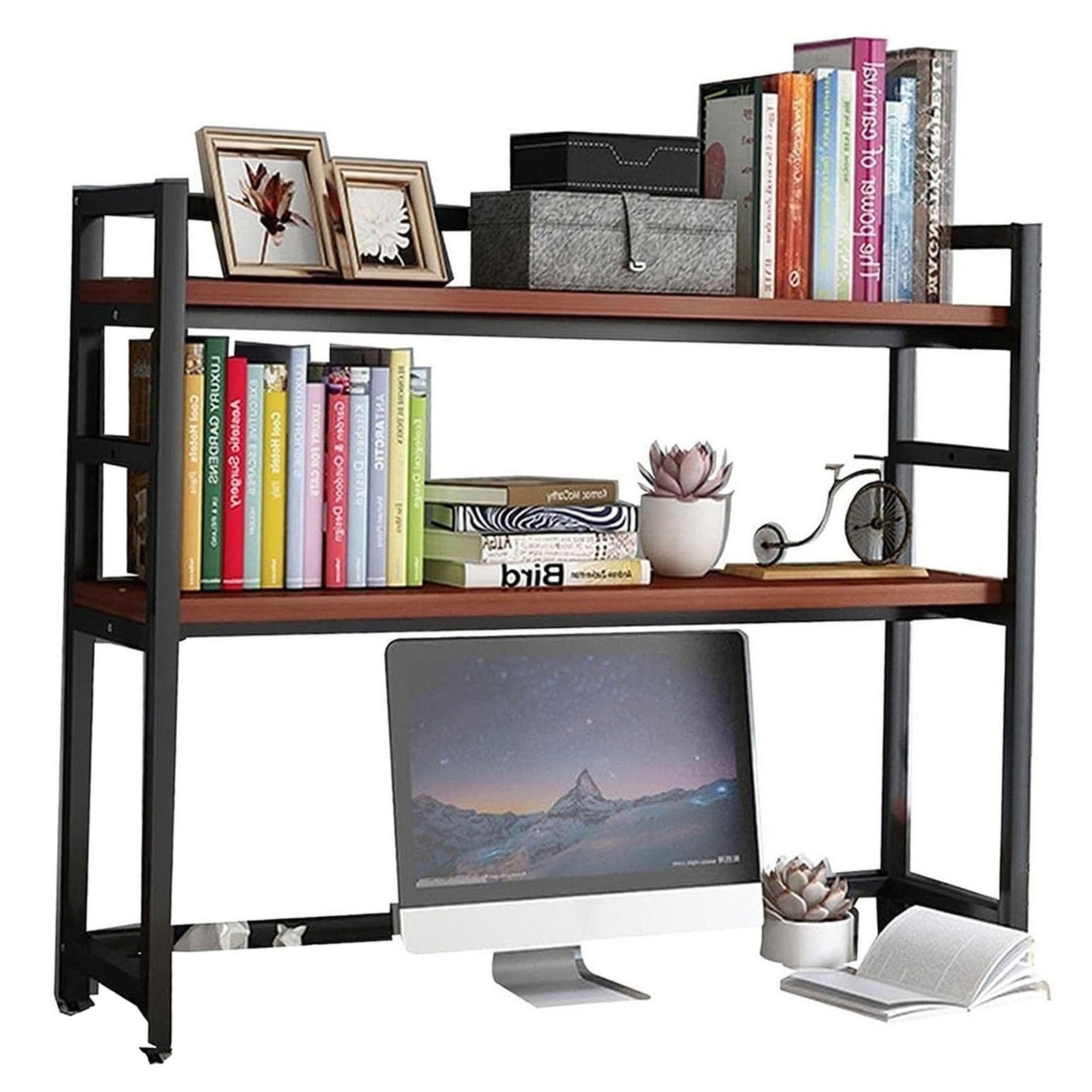Adjustable Desktop Bookshelf Rack