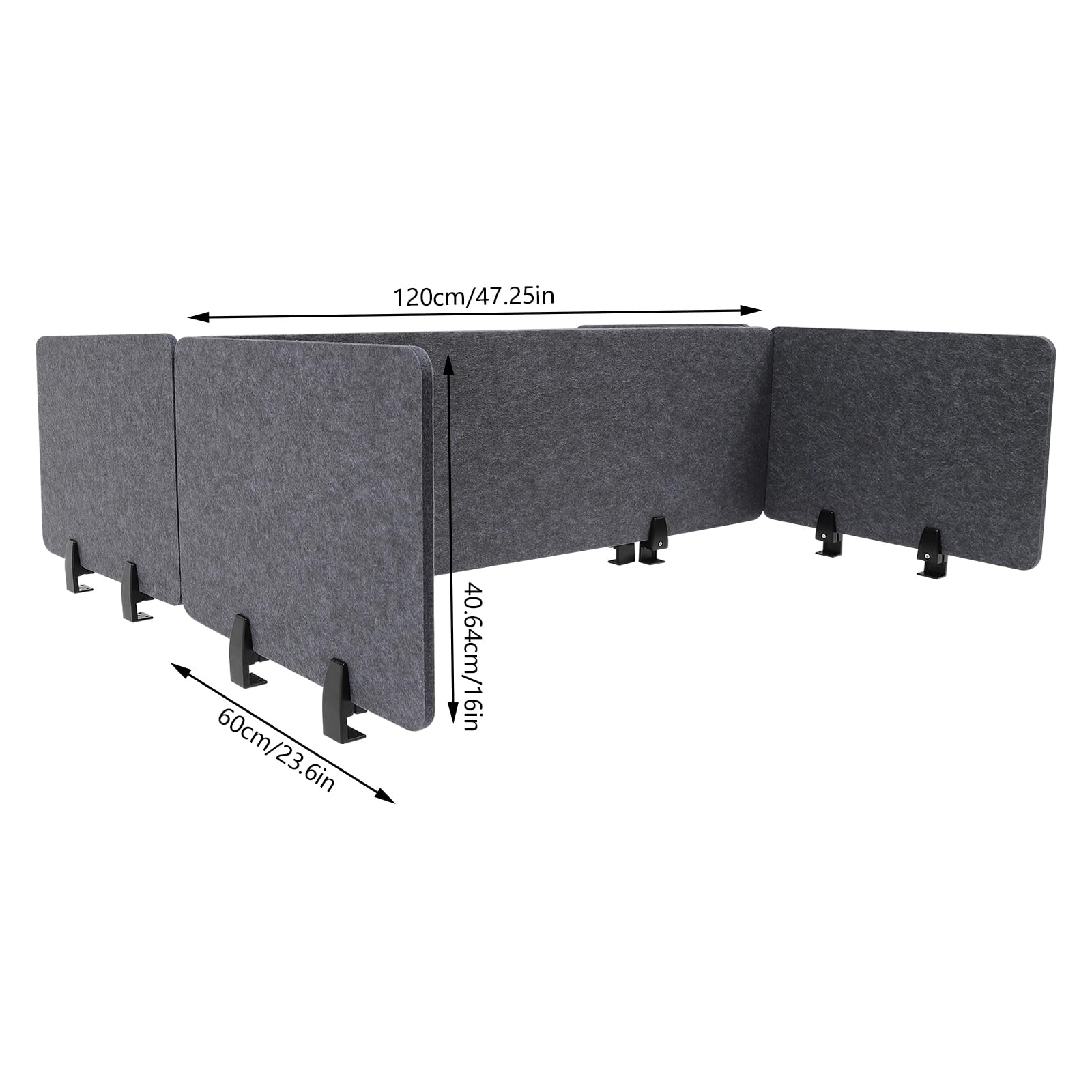 Acoustic Desk Privacy Divider Panels