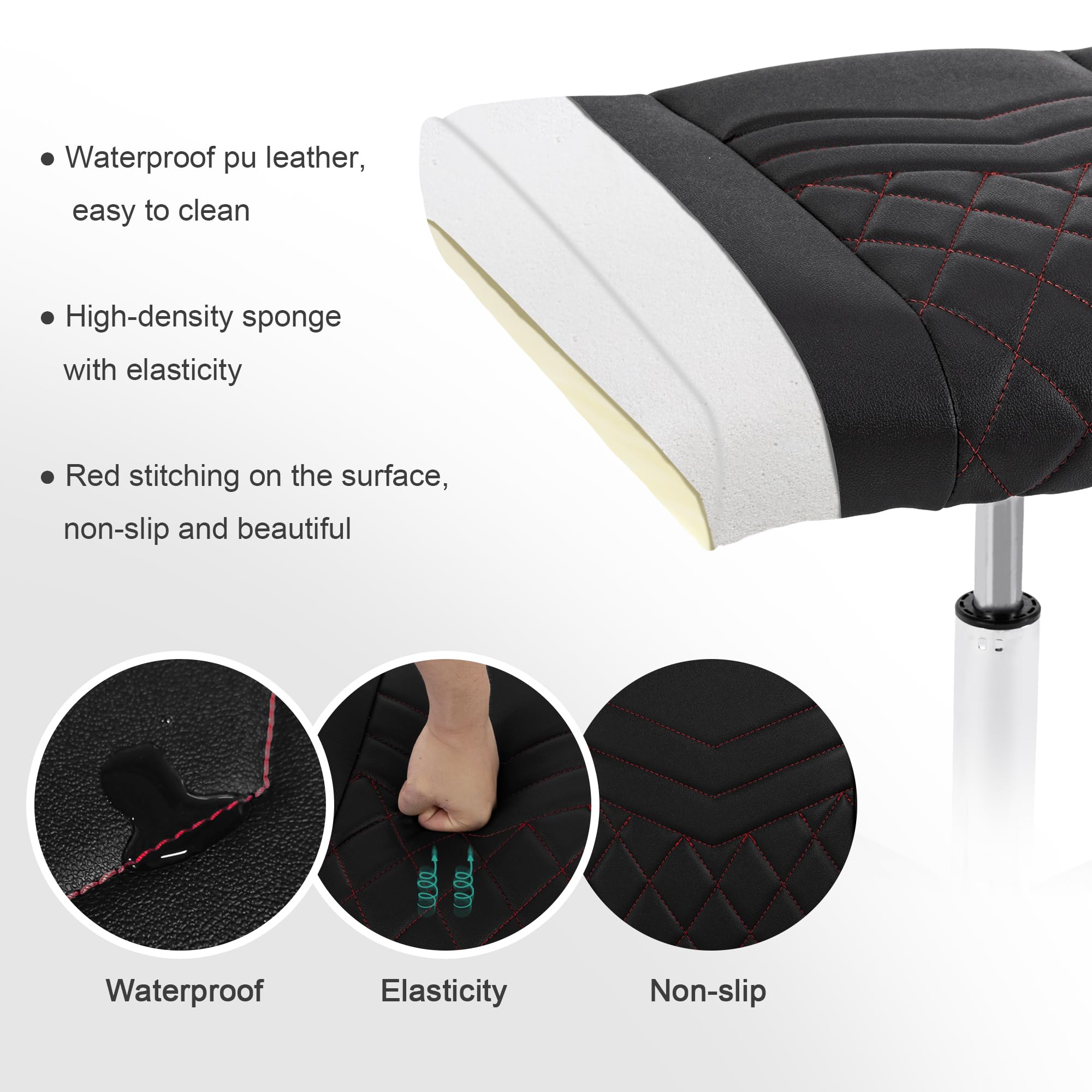 Adjustable Rolling Footrest Stool