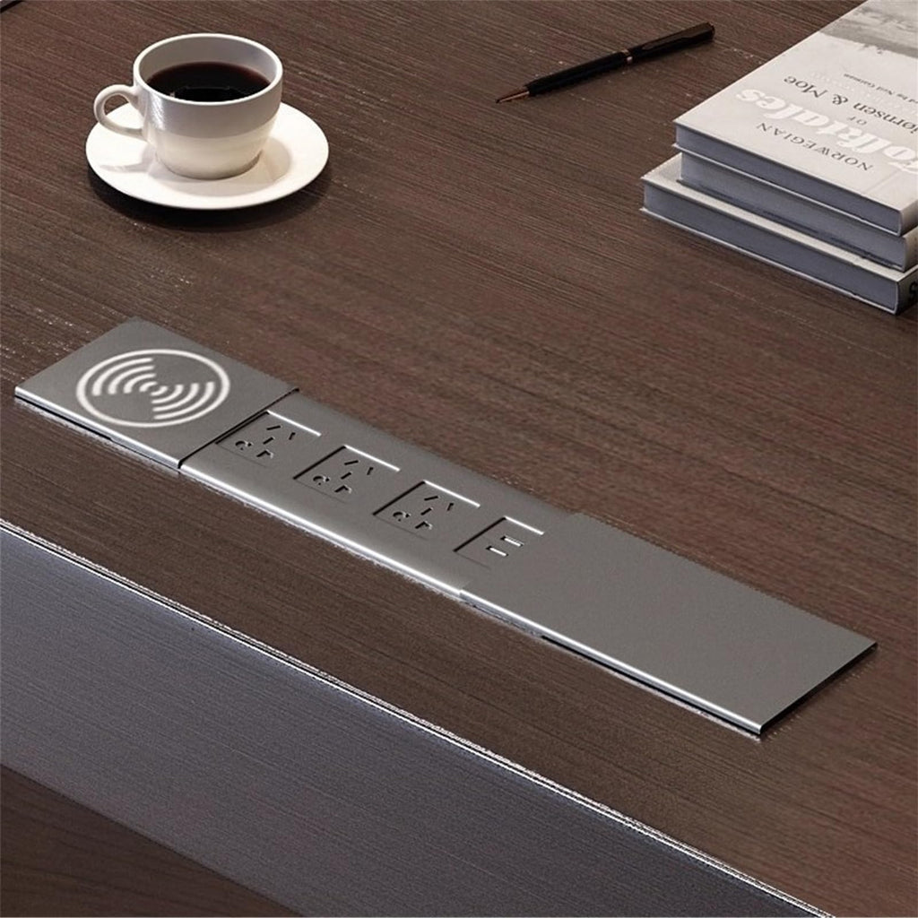 Sit-Stand Executive Desk with Storage Drawer