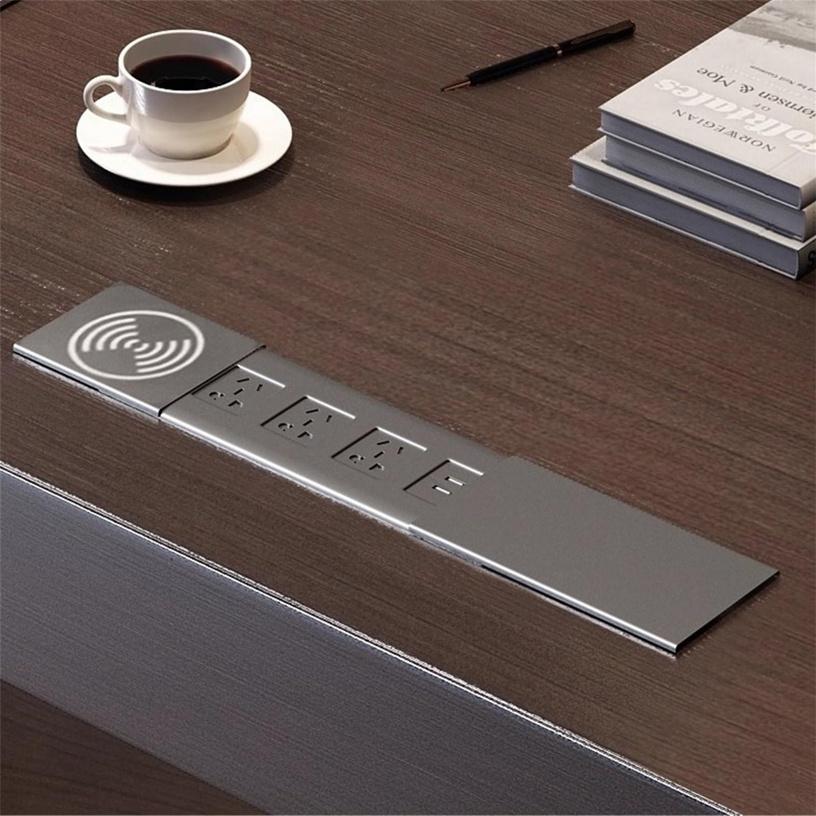 Sit-Stand Executive Desk with Storage Drawer