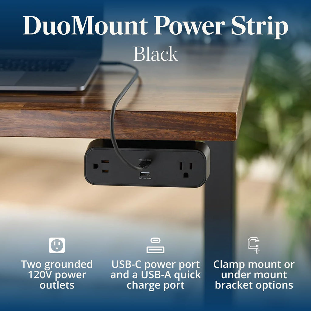 Desk Clamp Power Strip with USB-C & USB-A
