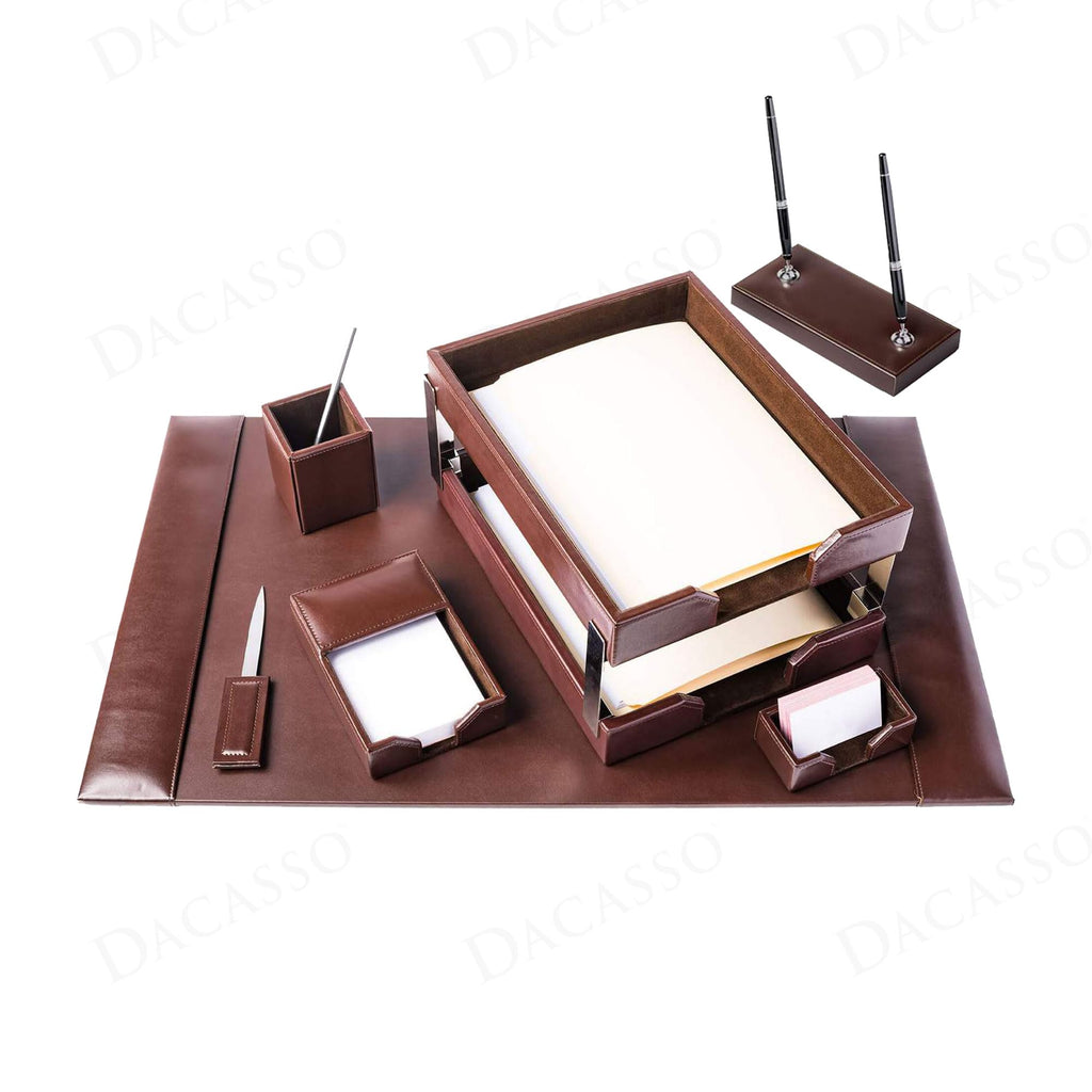 Dacasso Bonded Leather Desk Set
