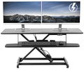 Electric Standing Desk Converter with Keyboard Tray