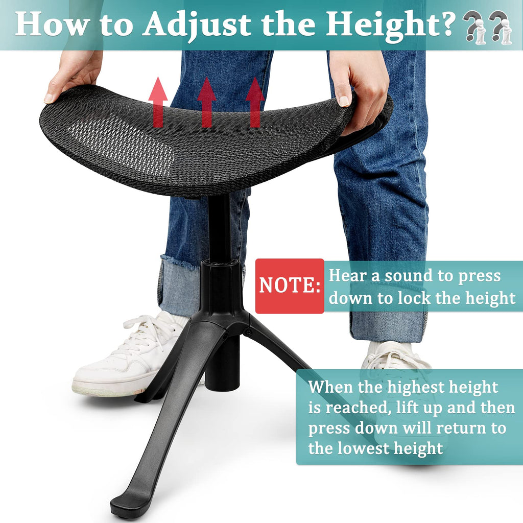 Adjustable Rolling Under Desk Footrest