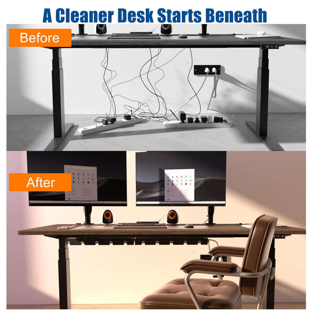 Metal Under Desk Cable Management Tray