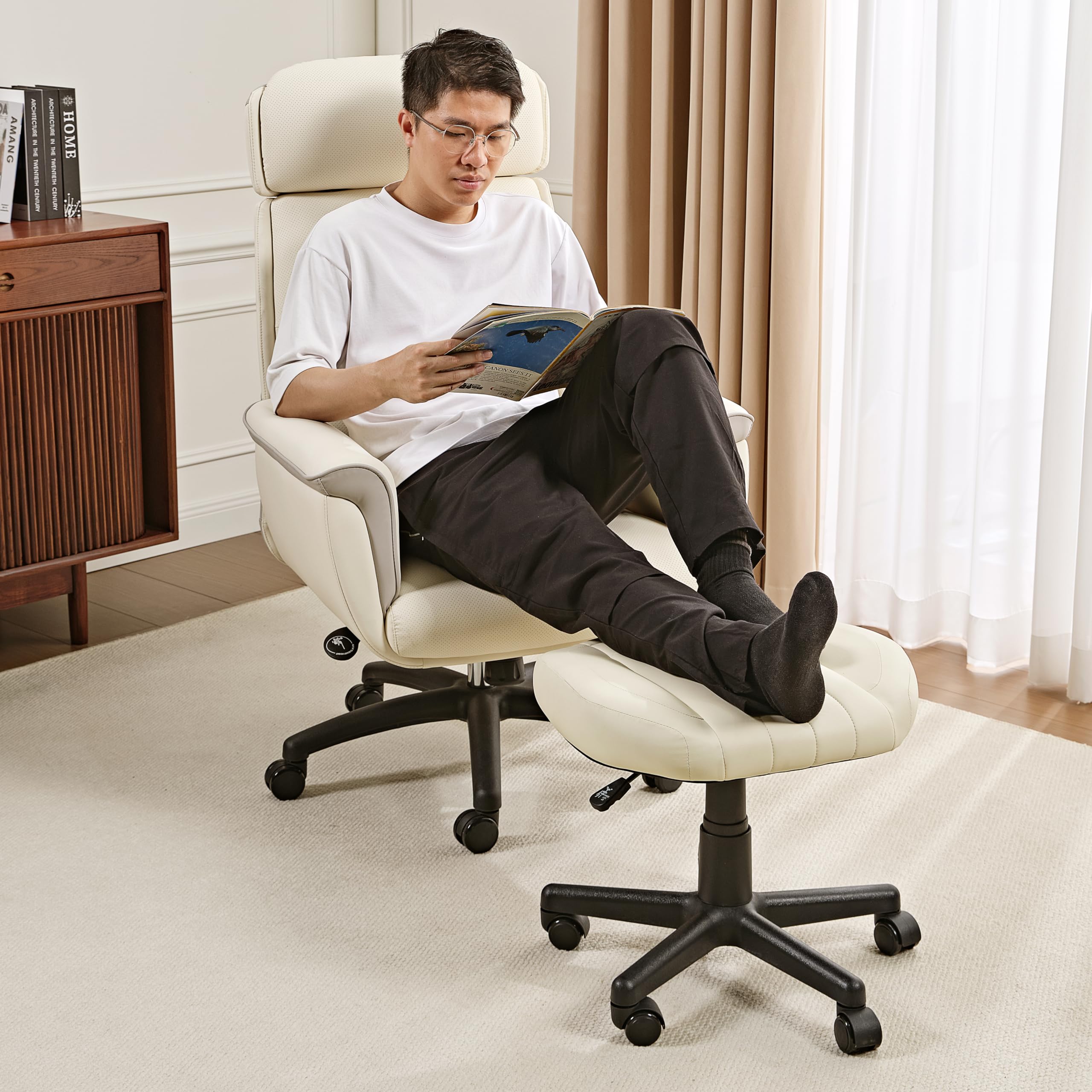 Adjustable Rolling Swivel Stool
