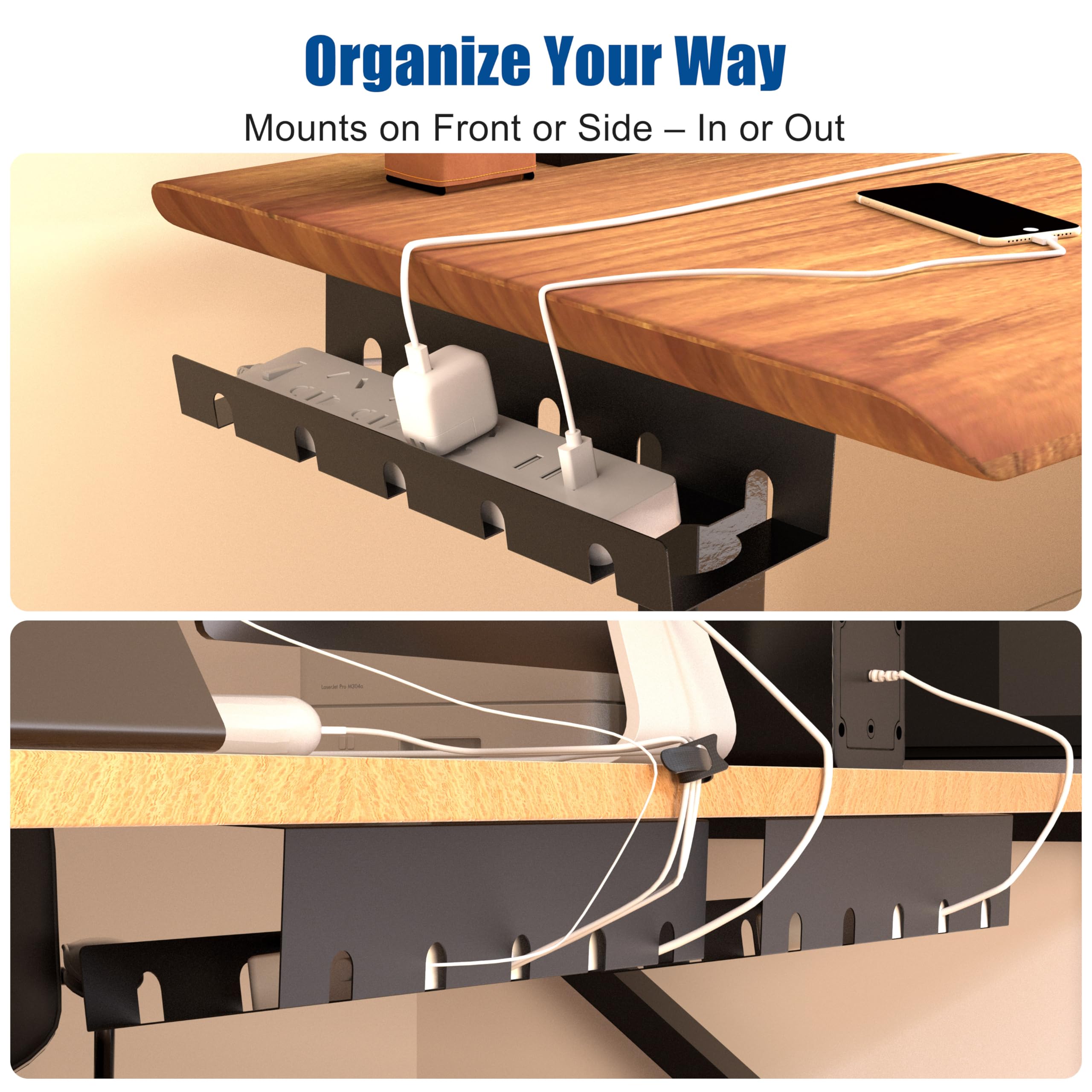 Metal Under Desk Cable Management Tray