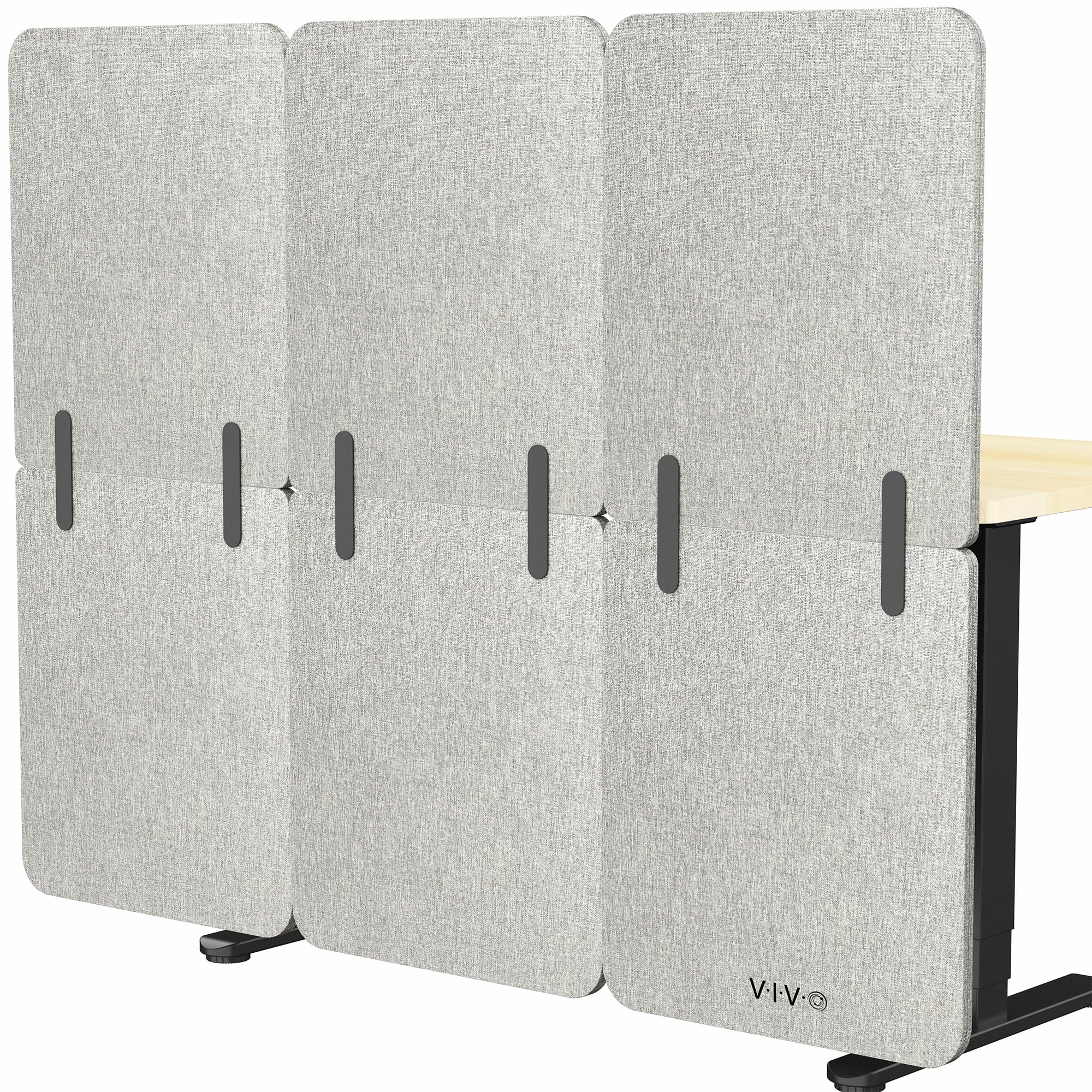 Clamp-On Acoustic Desk Privacy Panel